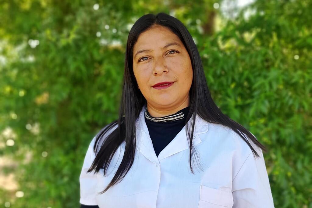 La directora, docente y cuidadora Gloria Cisneros.